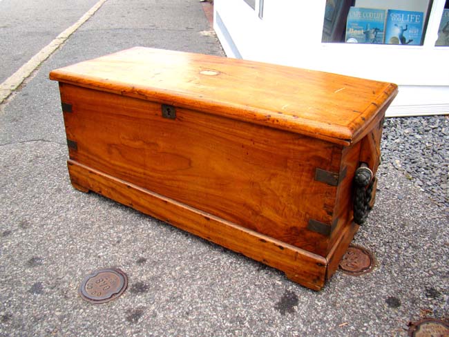 A China Trade period Camphorwood Sailors Sea Chest circa 1825 — image 3